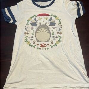 Her Universe White and Blue Totoro Short Sleeve Tee